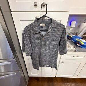 Tommy Bahama Charcoal Patterned Shirt